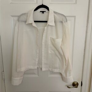 Moa Moa White Sheer Blouse